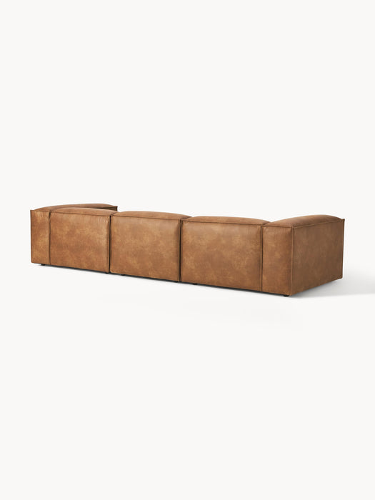 Modular Leather Sofa Lennon 4-seater