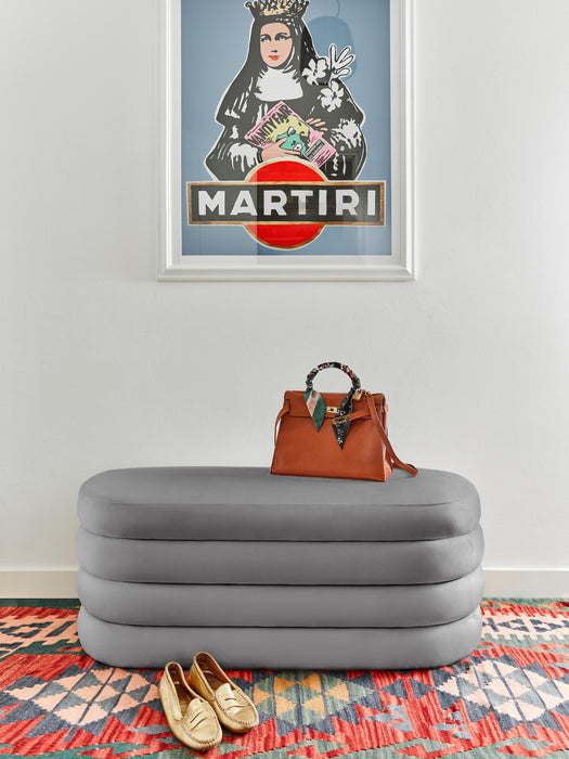 Velvet Upholstered Bench Alto