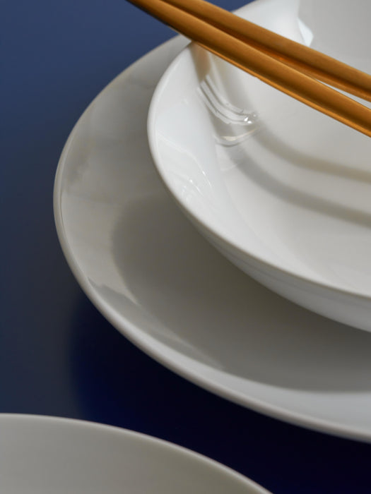Porcelain Breakfast Plates Delight Set of 4