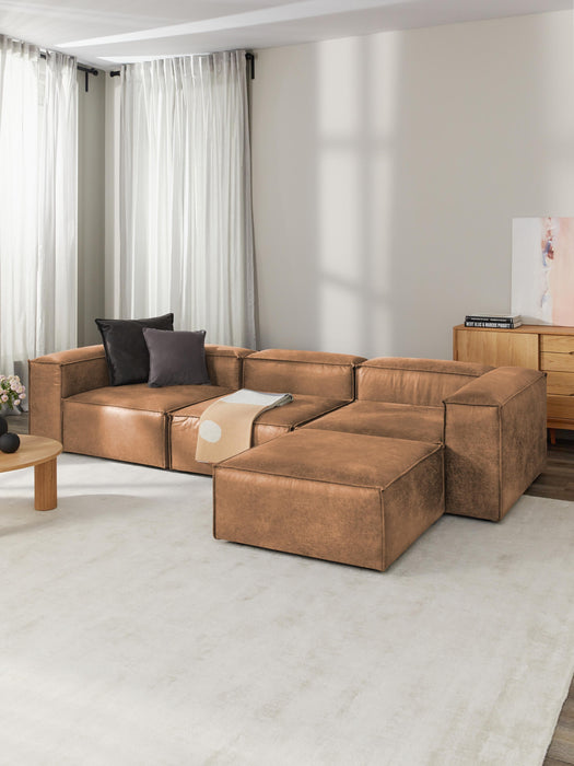 Leather Ottoman Lennon