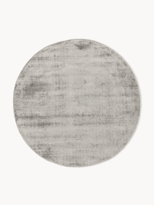 Round Hand-Woven Viscose Rug Jane