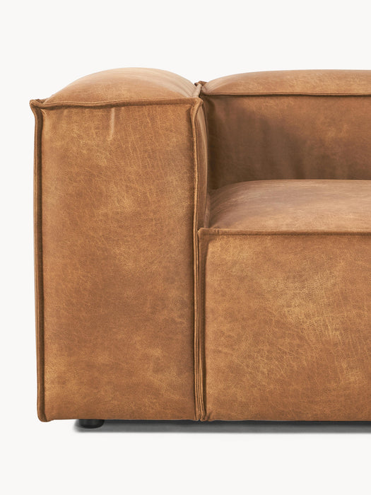 Modular Leather Sofa Lennon 3-seater