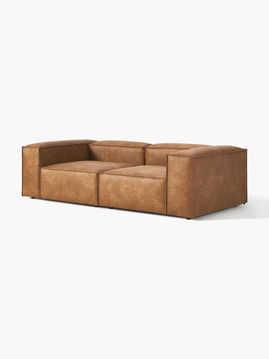 Modular Leather Sofa Lennon 3-seater