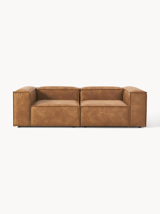 Modular Leather Sofa Lennon 3-seater