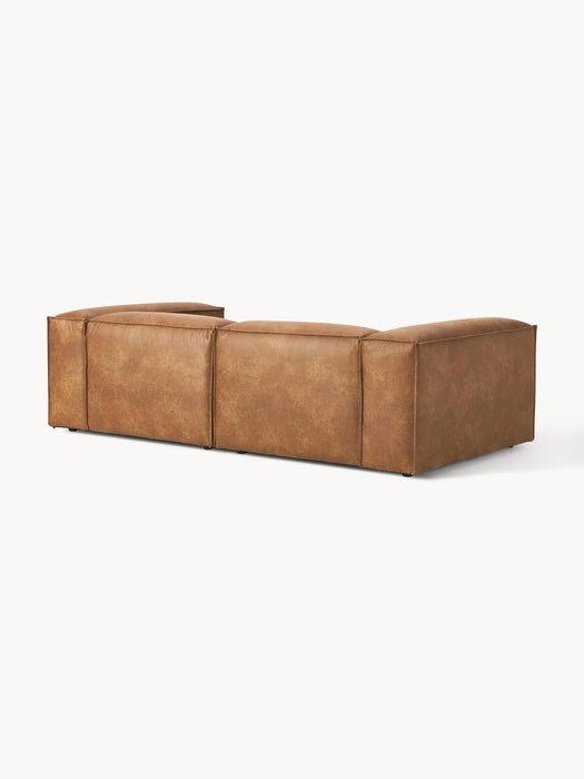 Modular Leather Sofa Lennon 3-seater