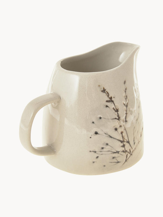 Handmade Milk Jug Bea with Grass Motif