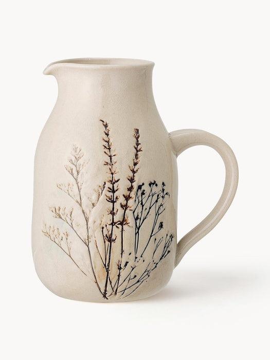 Handmade Jug Bea with Grass Motif, 1.5 L