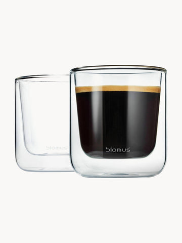 Nero Double-walled Glass Cups, Set of 2
