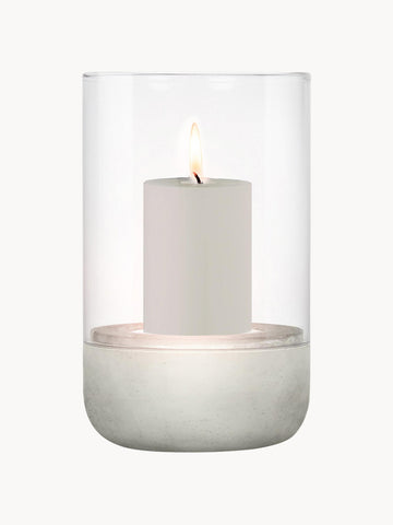 Calma Glass Candle Holder, H 20 cm