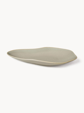 Handmade Organic-Shaped Serving Plate Limfjord
