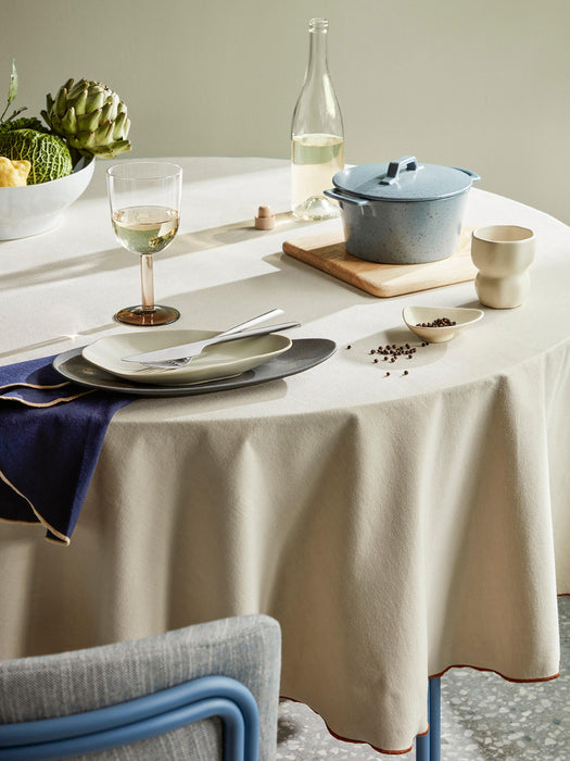 Handmade Organic-Shaped Serving Plate Limfjord