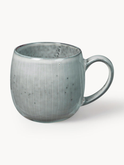 Handmade XL Mugs Nordic Sea Set of 2