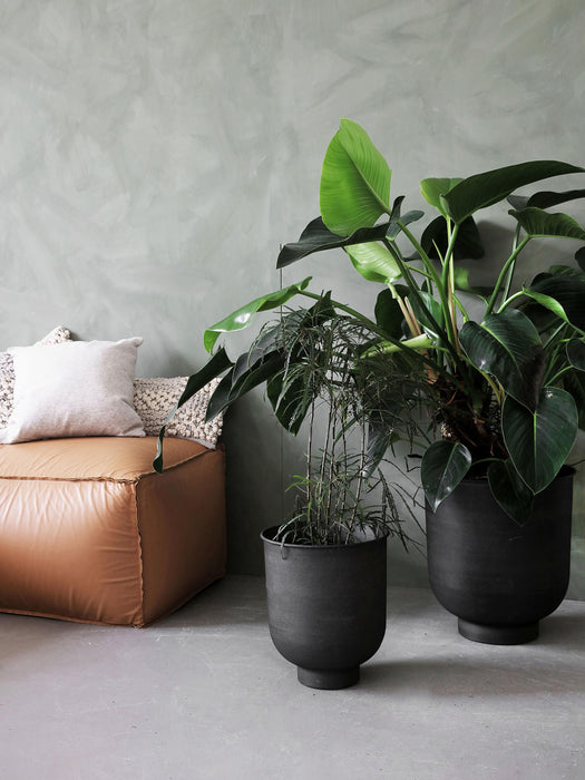 Large Outdoor Cover Pots Vig Set of 2