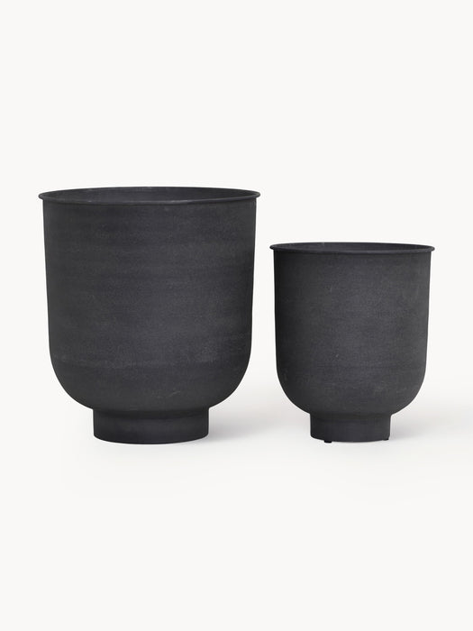 Large Outdoor Cover Pots Vig Set of 2