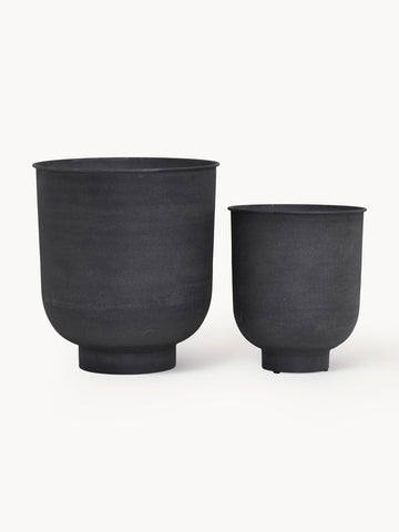 Large Outdoor Cover Pots Vig, Set of 2