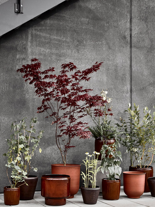 Large Outdoor Cover Pots Vig Set of 2
