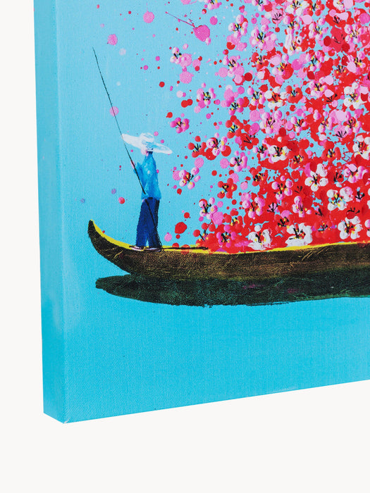 Hand-Embellished Canvas Print Abstract Horizon