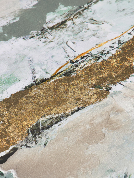 Hand-Embellished Canvas Print Hillside