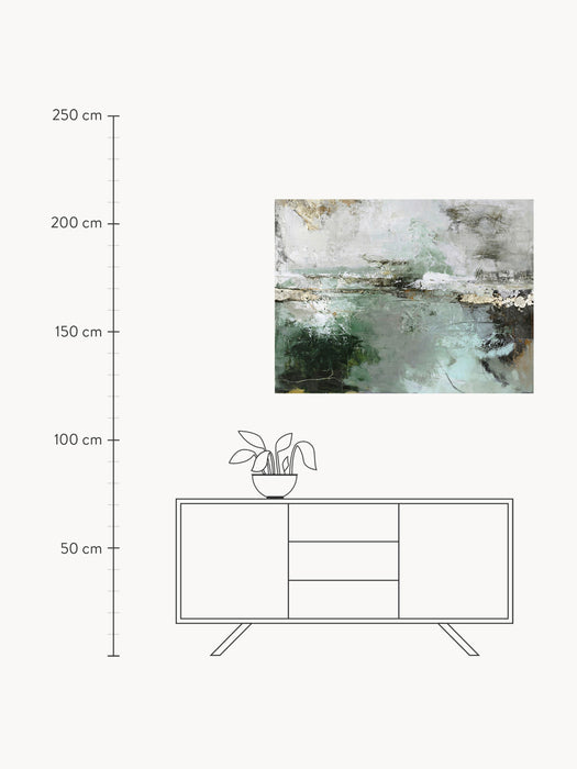 Hand-Embellished Canvas Print Hillside