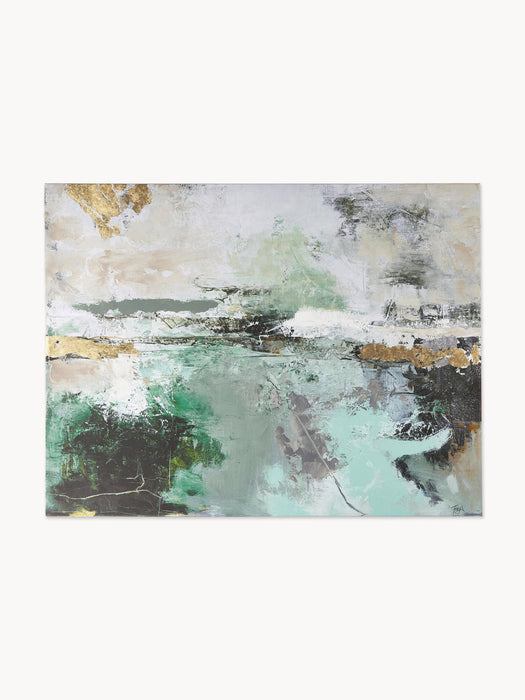 Hand-Embellished Canvas Print Hillside