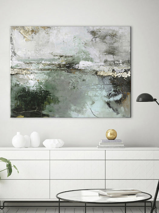 Hand-Embellished Canvas Print Hillside