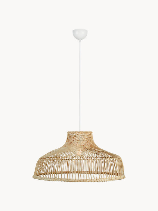 Large Rattan Pendant Light Braid
