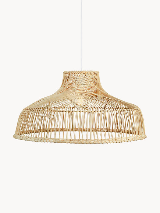 Large Rattan Pendant Light Braid