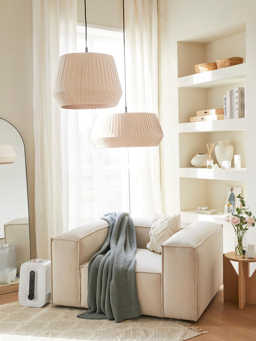 Classic Pleated Fabric Pendant Light Dicte