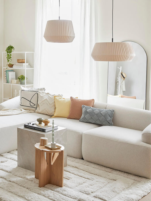 Classic Pleated Fabric Pendant Light Dicte