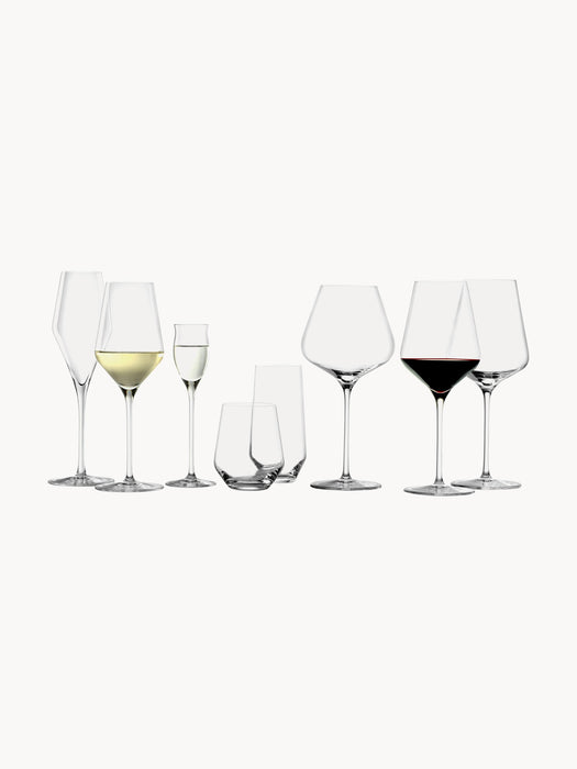 Crystal Red Wine Glasses Quadrophil Set of 6