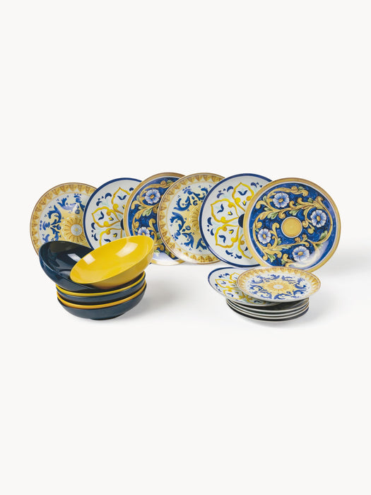 Tableware Set Sicillia 6 People Set Of 18