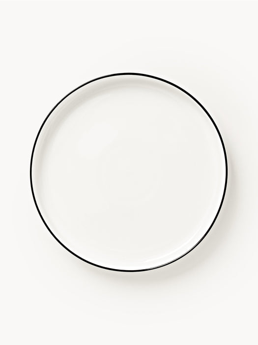 Porcelain Breakfast Plates Facile Set of 2