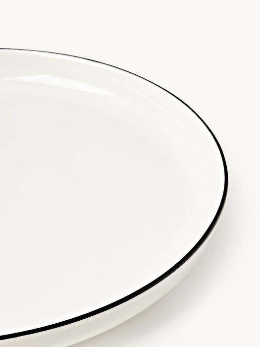 Porcelain Breakfast Plates Facile Set of 2