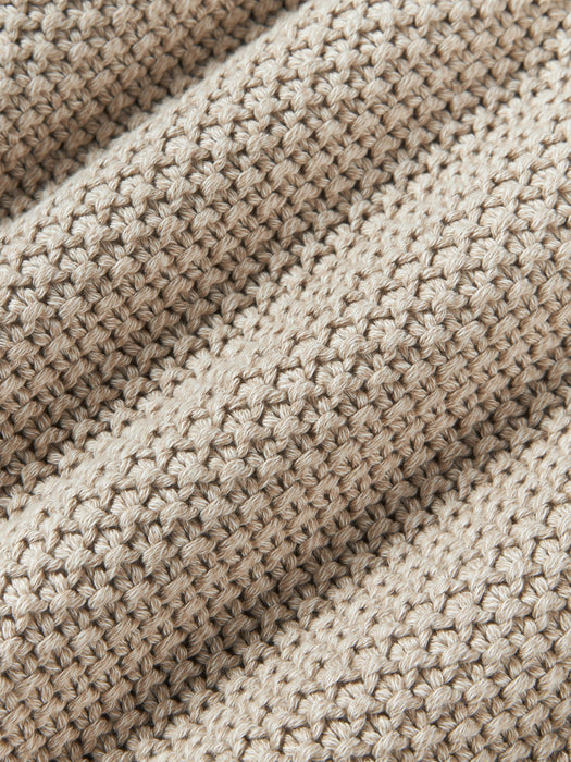 Knitted Cushion Cover Molly with Pompoms