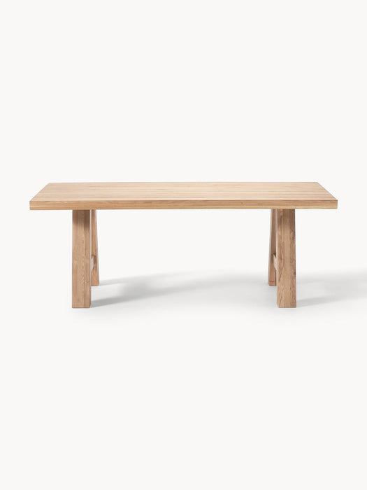 Ashton Oak Wood Dining Table, in various sizes