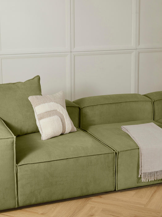 Large Corduroy Sofa Cushion Lennon 60x60 cm