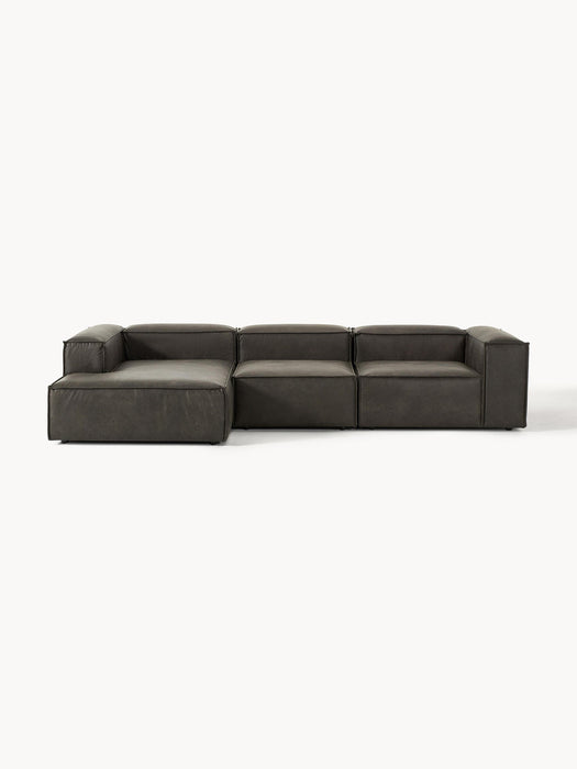 Lennon Modular Leather Corner Sofa (4-seater)