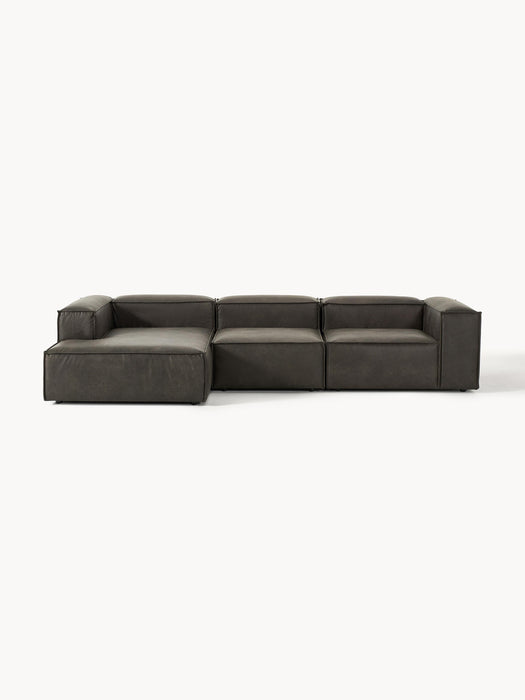Modular Leather Corner Sofa Lennon 4-seater