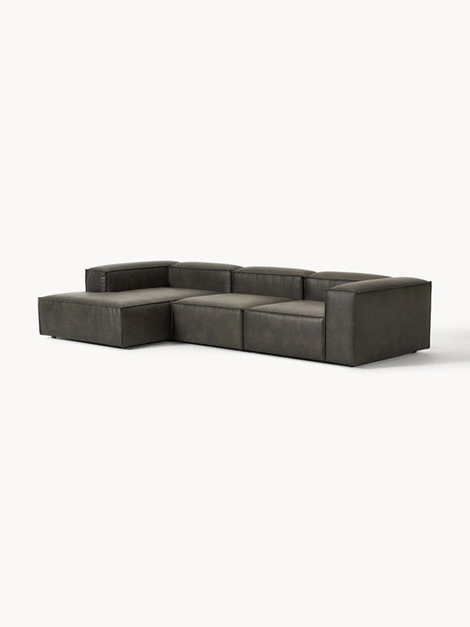 Lennon Modular Leather Corner Sofa (4-seater)