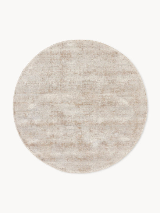 Round Hand-Woven Viscose Rug Jane