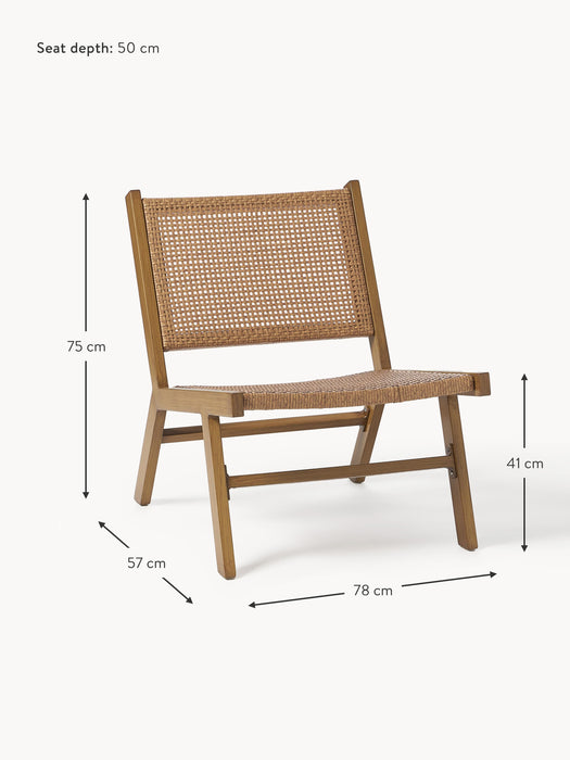 Wickerwork Garden Lounge Chair Palina