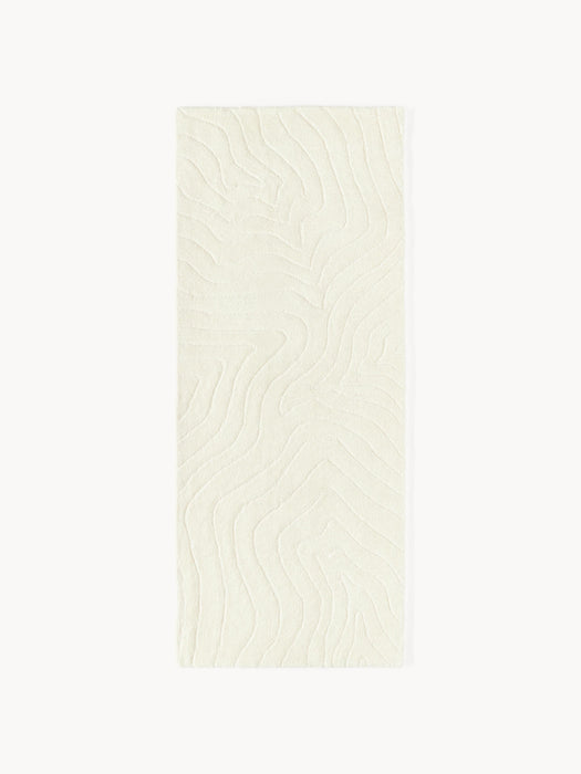 High-Low Wool Runner Aaron Hand-Tufted
