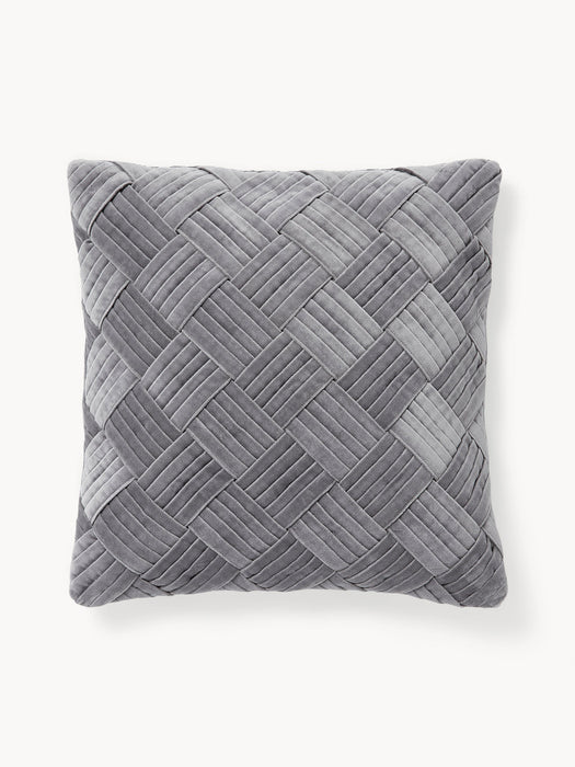 Sina Velvet Cushion Cover with Woven Pattern