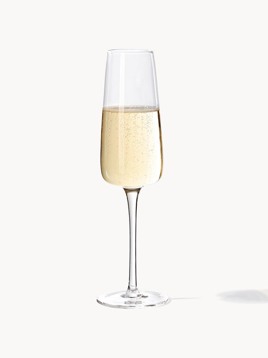 Mouth-Blown Champagne Glasses Ellery Set of 4