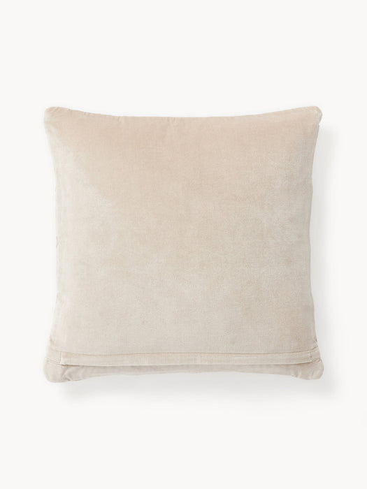 Sina Velvet Cushion Cover with Woven Pattern
