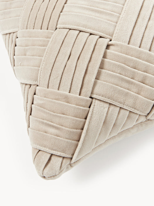 Sina Velvet Cushion Cover with Woven Pattern
