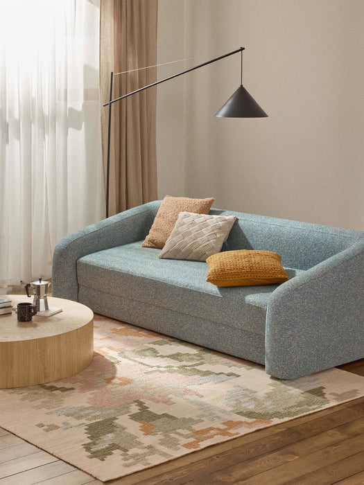 Sina Velvet Cushion Cover with Woven Pattern