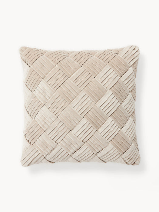 Sina Velvet Cushion Cover with Woven Pattern