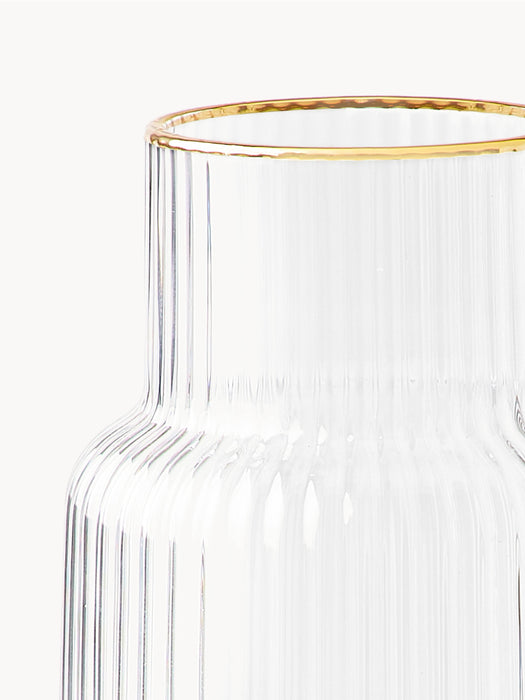 Carafe Minna with Embossed Pattern and Gold Rim 11 L