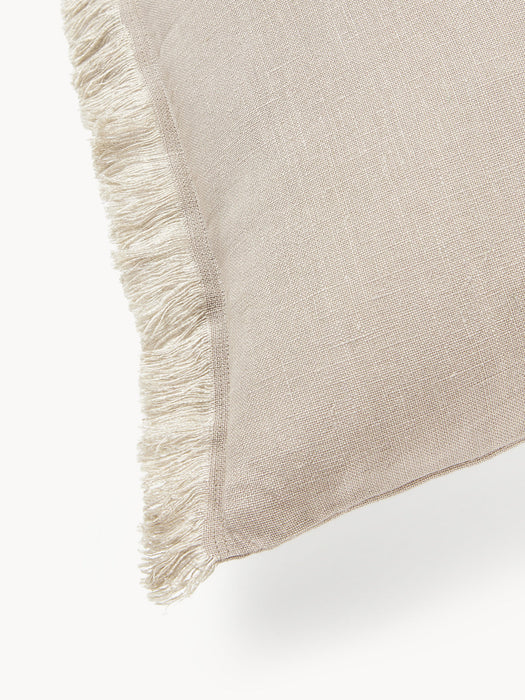 Luana Linen Cushion Cover with Fringes